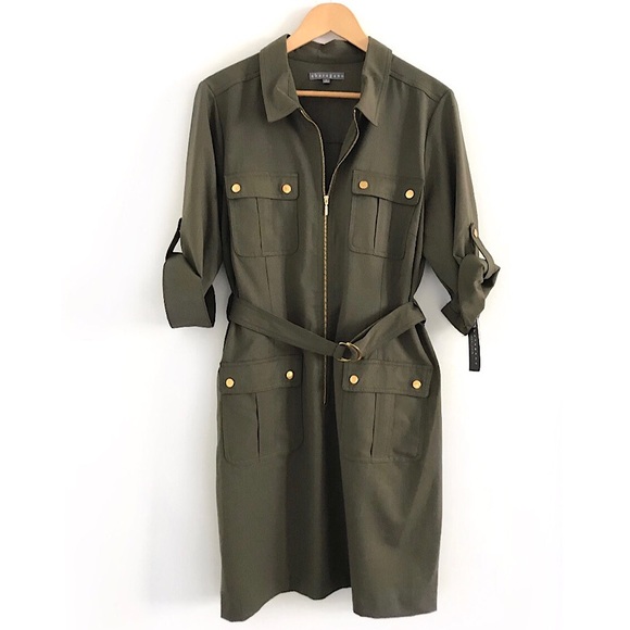 NWT Sharagano shirt dress size 16 - Picture 3 of 7